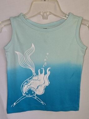 Tea Collection 18-24 Month Teal Ombre Mermaid 🧜‍♀️ Graphic Tank
